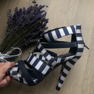 Killah Blue & White Heels